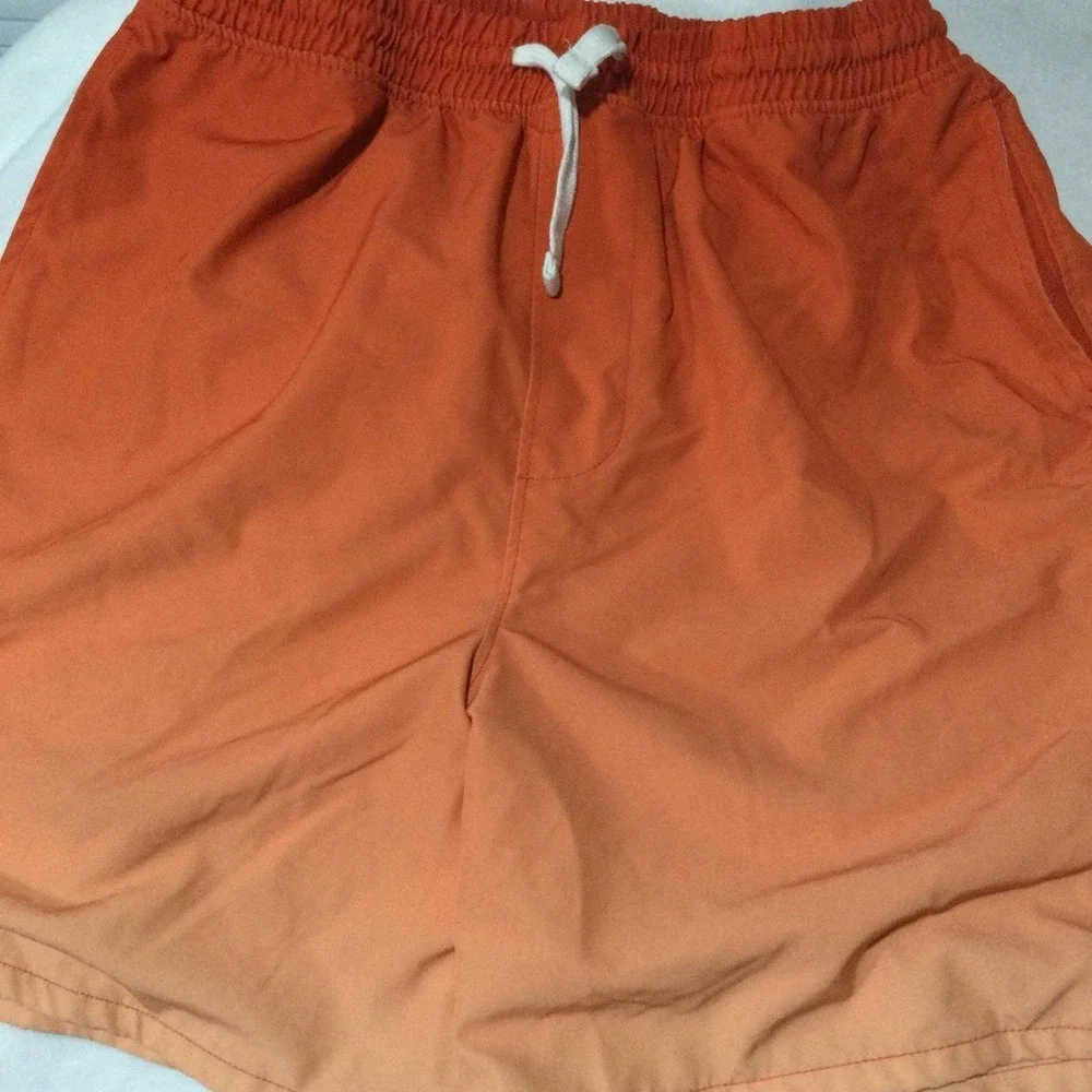 Free Assembly Boys Orange Ombre‎ Swim Trunks Mesh Lined Board Shorts XXL 18